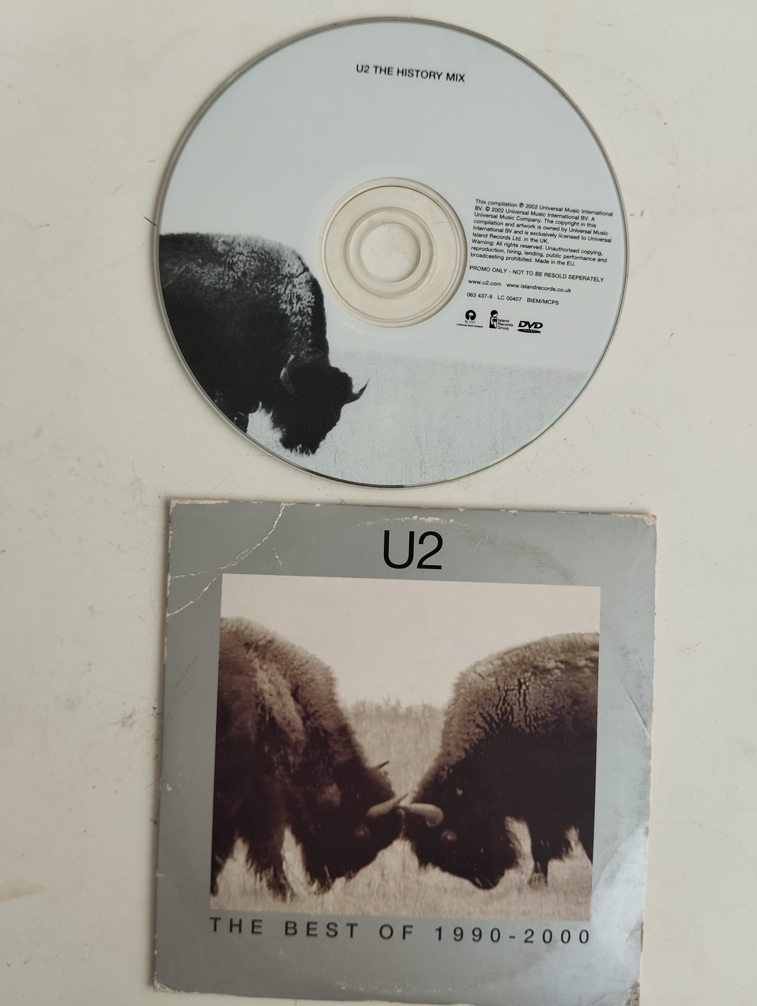 U2 – The Best Of 1990-2000 - 2002 Amerika Basım - 2. El  DVD, DVD-Video, Promo, Cardboard