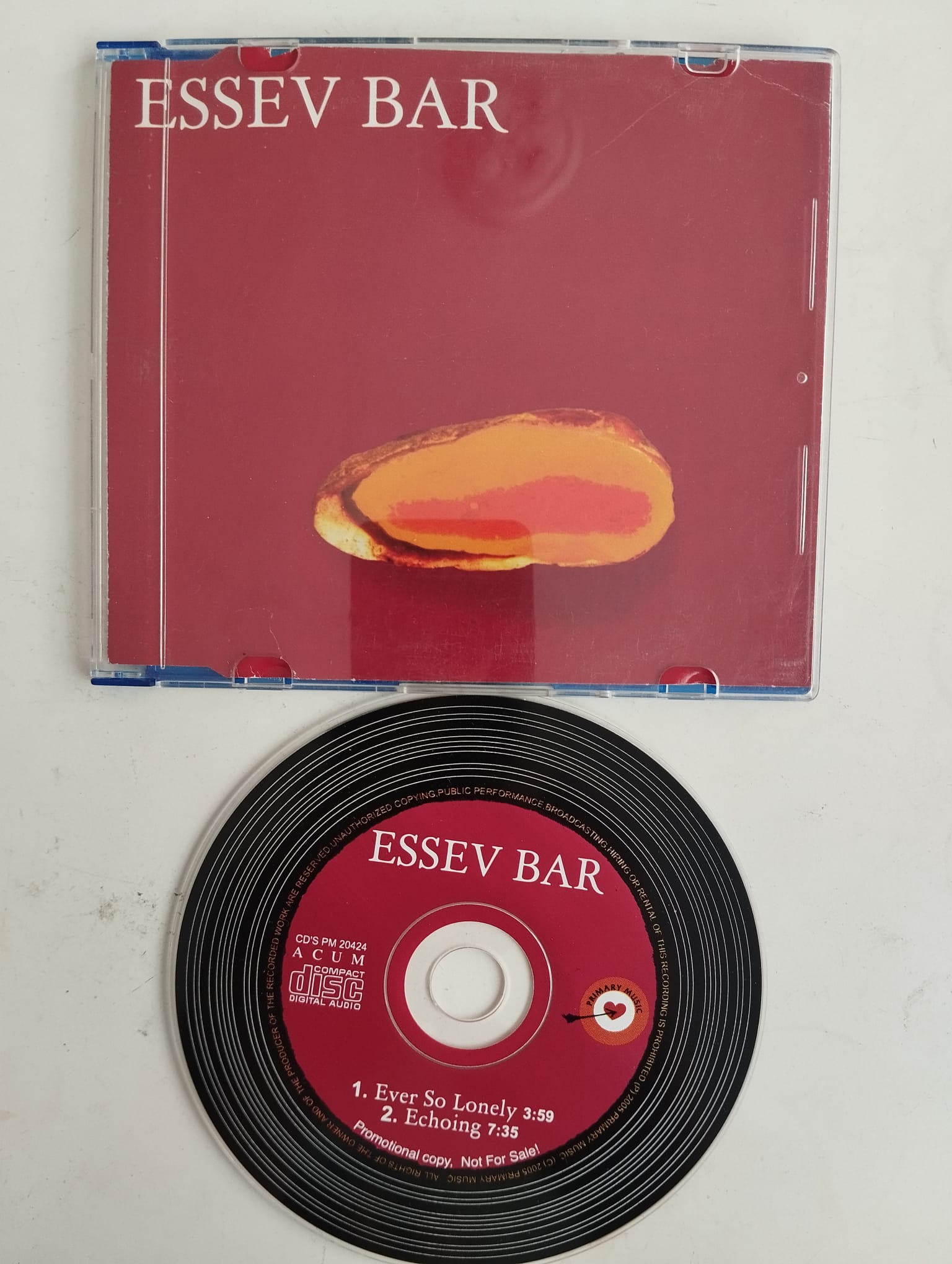 Essev Bar – Ever So Lonely / Echoing - 2005 Avrupa Basım - 2. El CD, Single, Promo