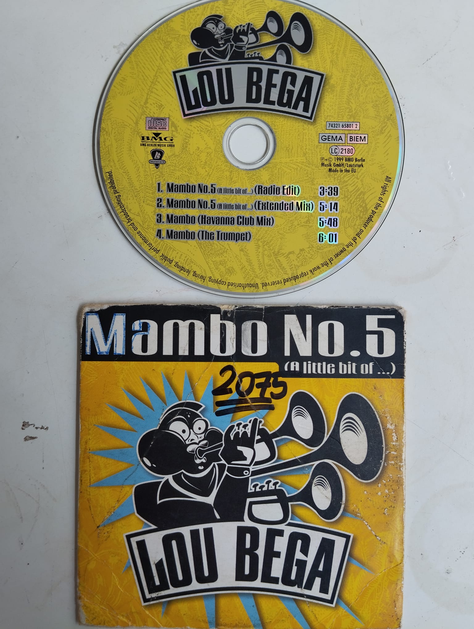 Lou Bega – Mambo No.5 (A Little Bit Of...) - 1999  Avrupa Basım 2. El CD, Single