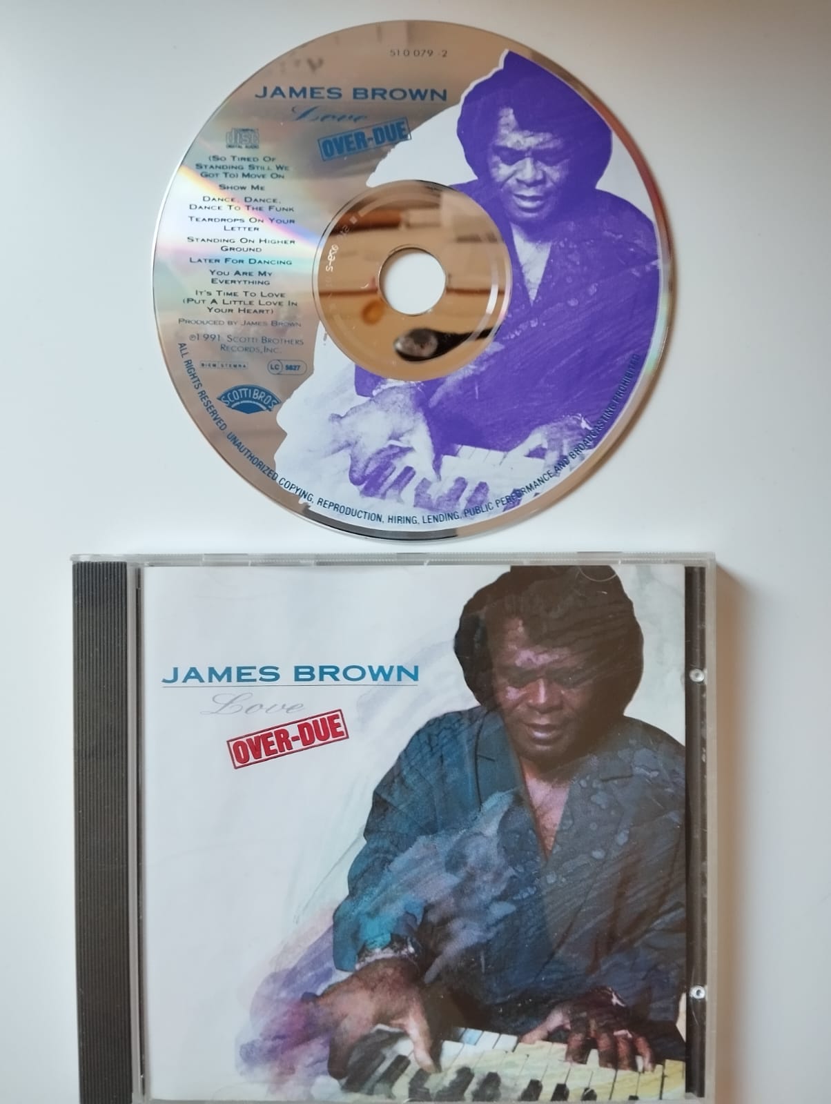 James Brown – Love Over-Due - 1991 Avrupa Basım 2. El CD Albüm