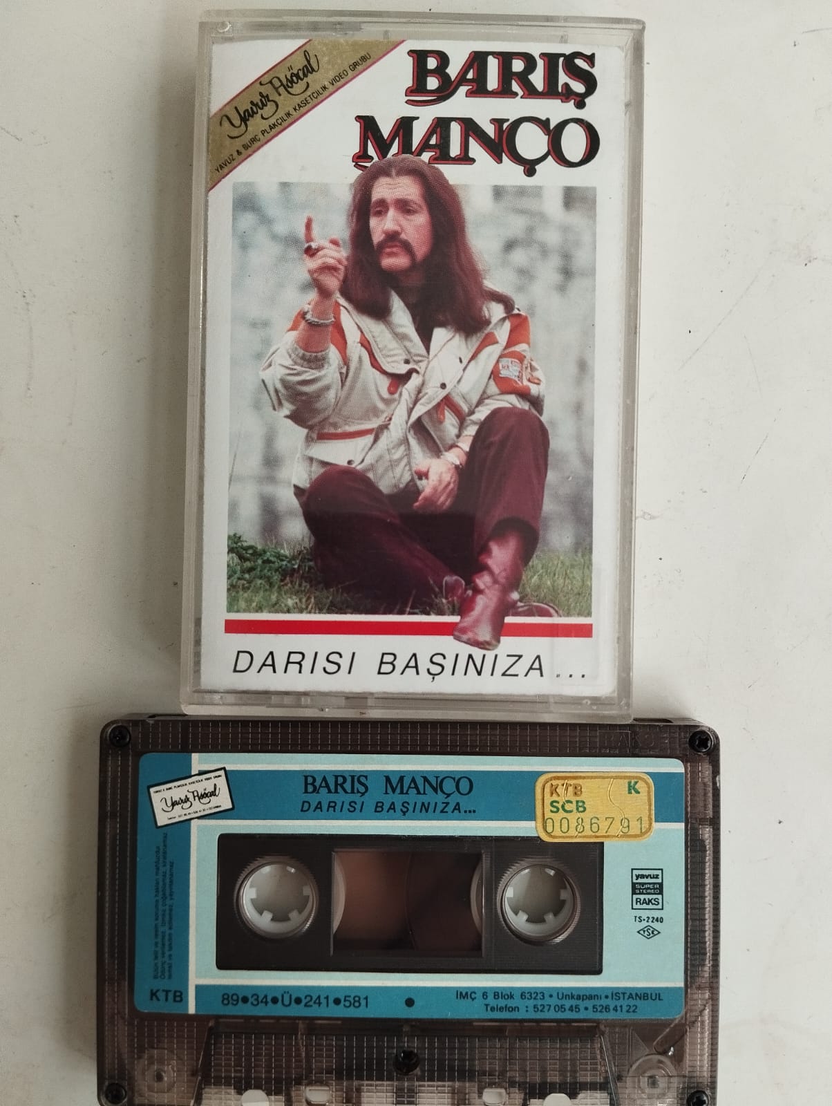 Barış Manço – Darısı Başınıza - 1989 Türkiye Basım  2. El Kaset Albüm(Kağıt Baskı)