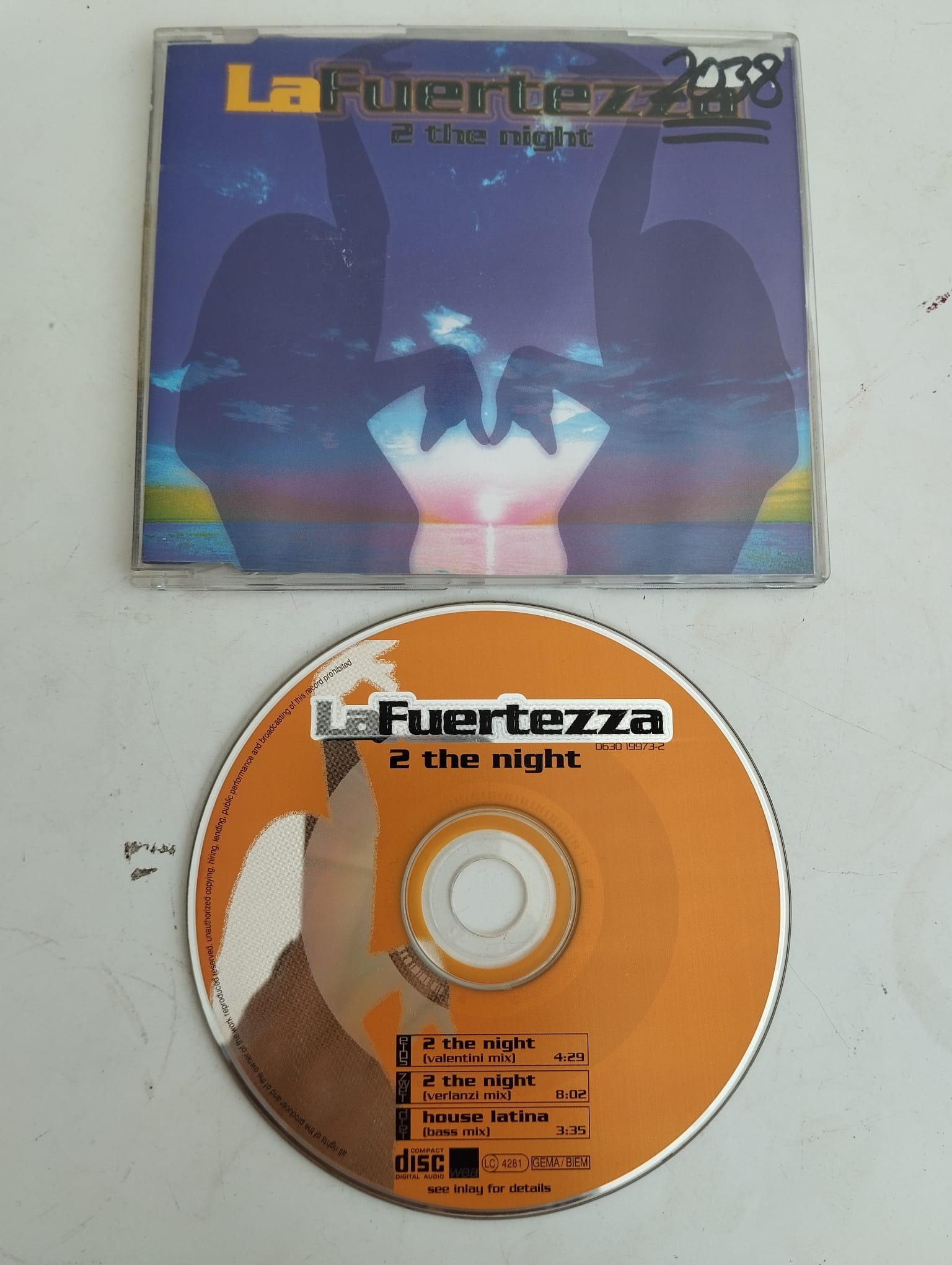 La Fuertezza – 2 The Night - 1997  Almanya Basım 2. El  CD, Maxi-Single