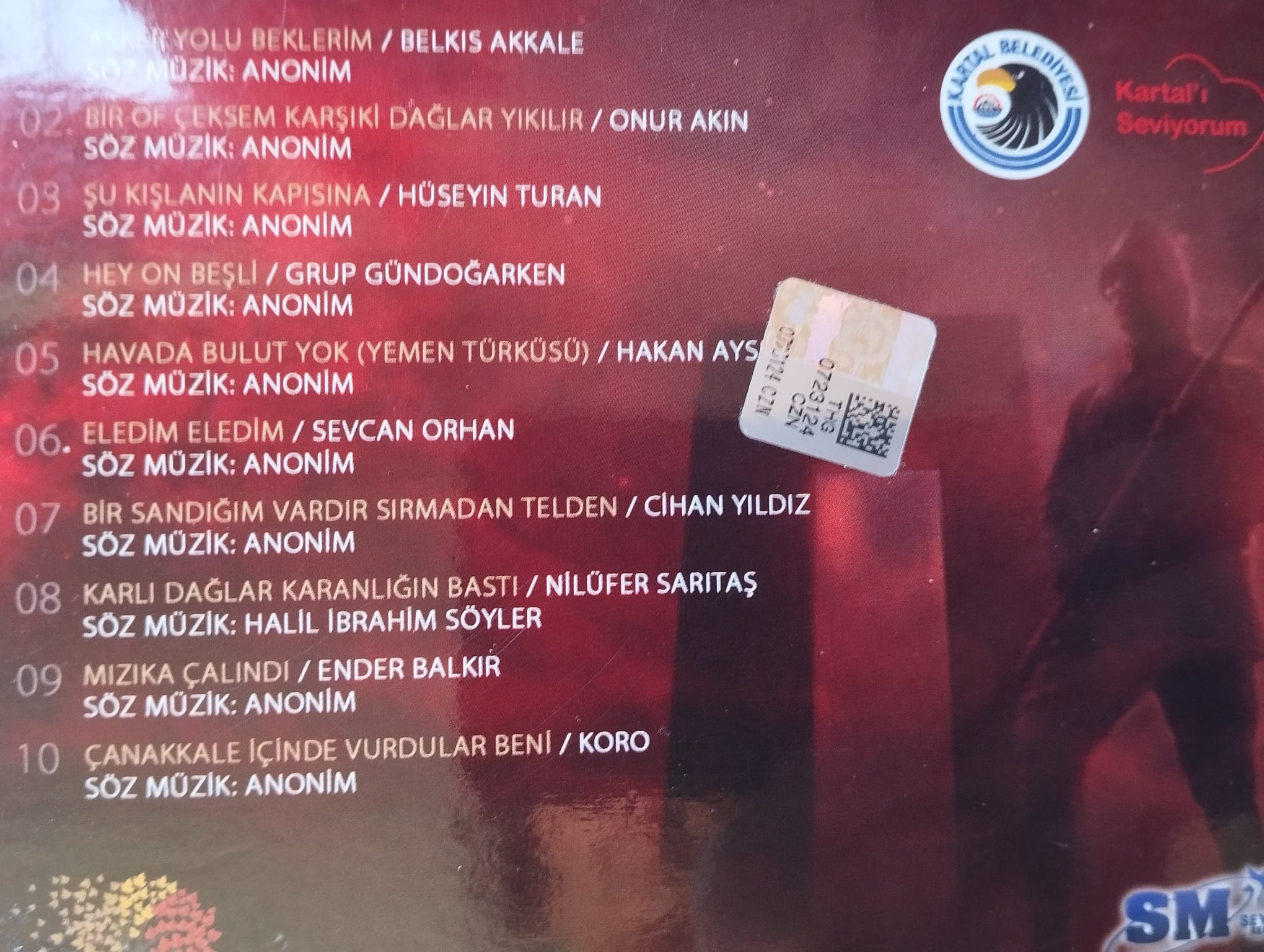 Yüzyılın Türküleri Çanakkale  - Türkiye Basım - 2. El CD Albüm