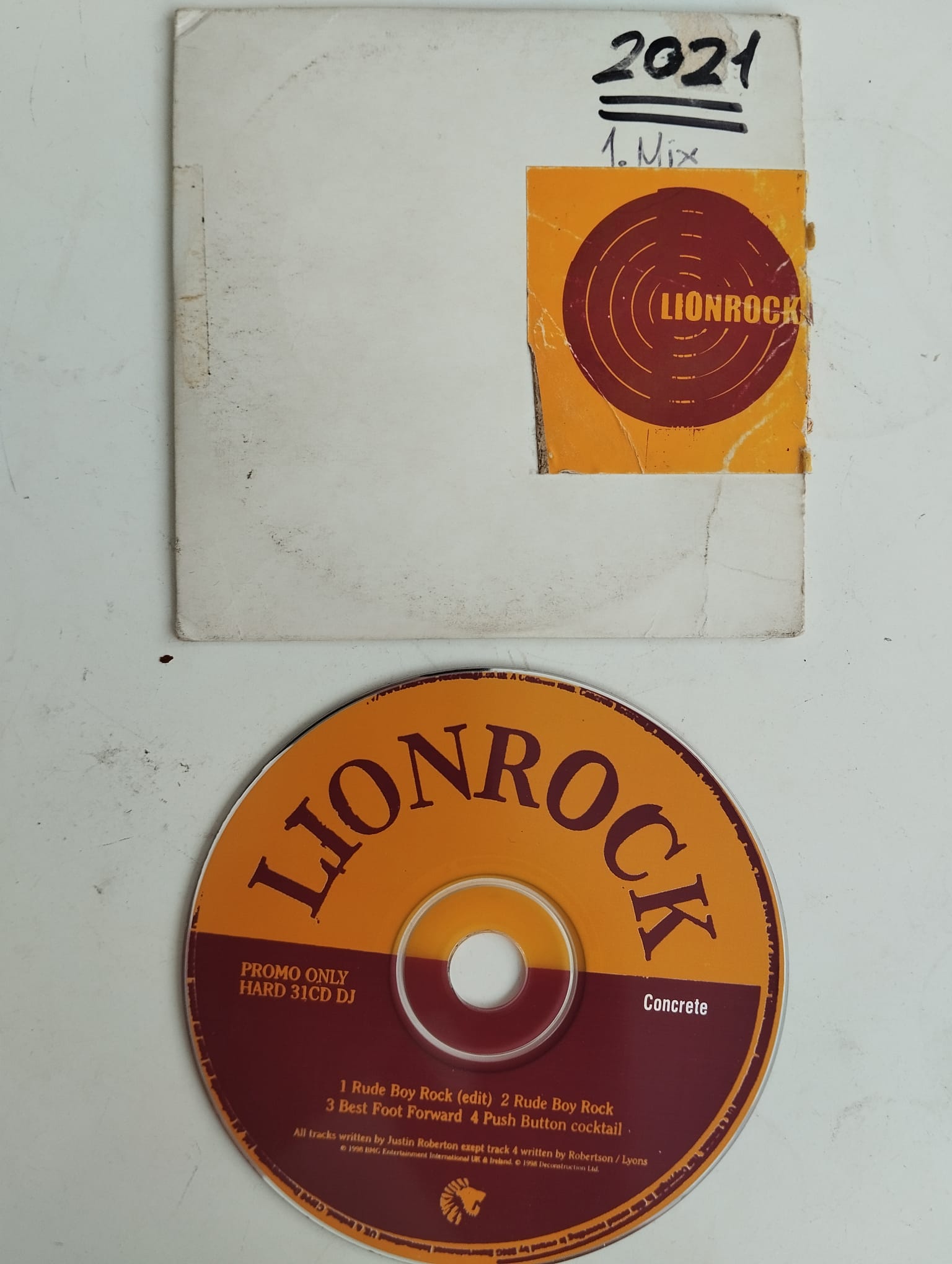 Lionrock – Rude Boy Rock - 1998 Avrupa Basım - 2. El CD, Single, Promo