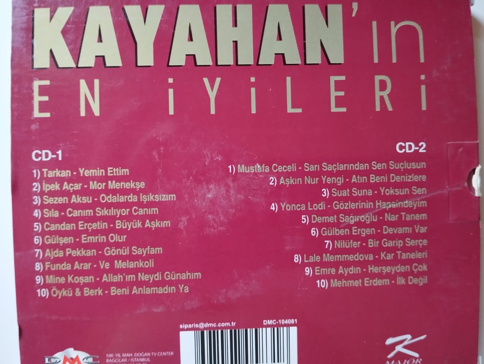 Kayahan’ın En İyileri 1 - 2014 Türkiye Basım 2. El 2XCD Albüm