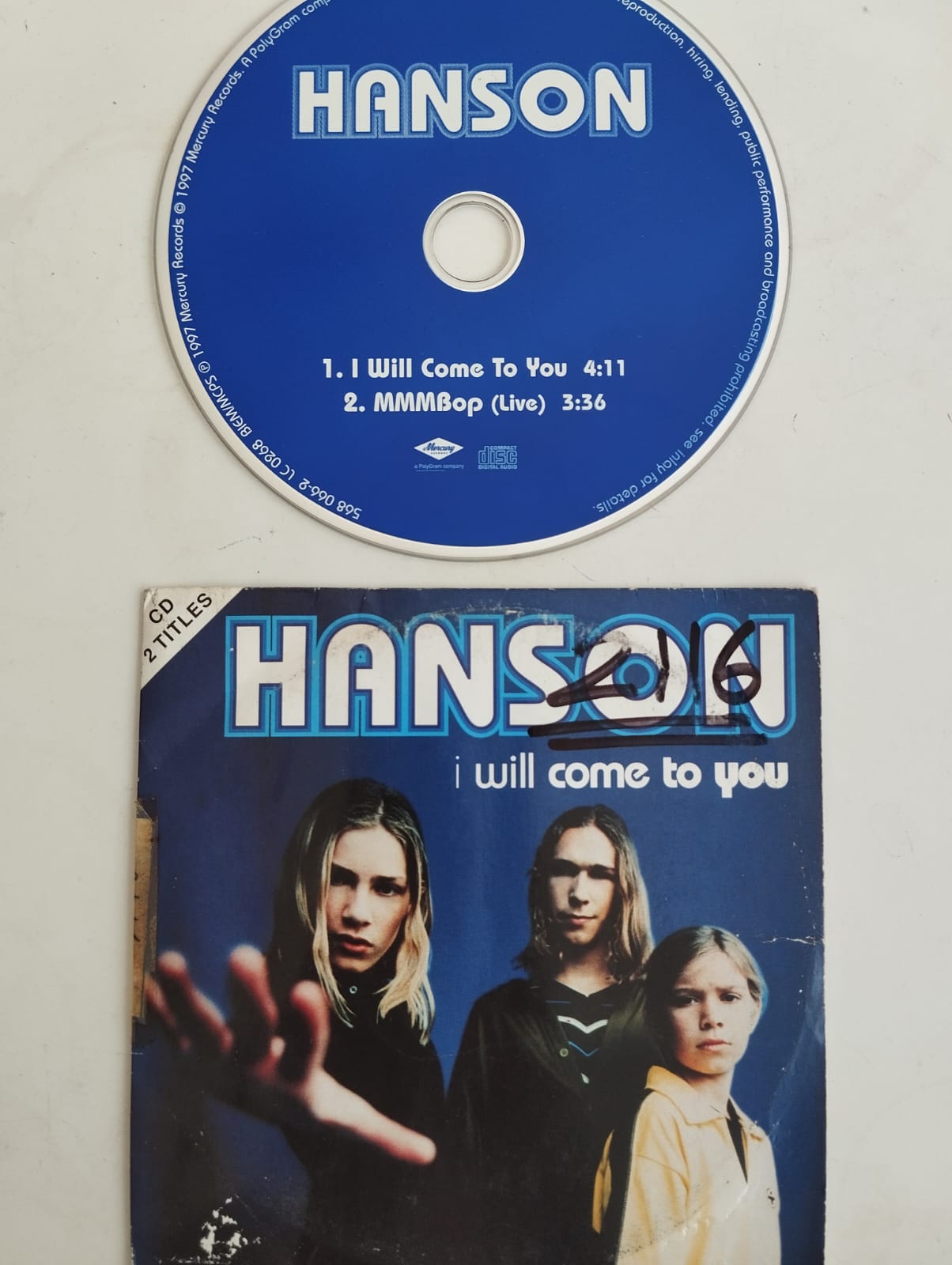 Hanson – I Will Come To You- 1998  Avrupa Basım 2. El  CD, Single