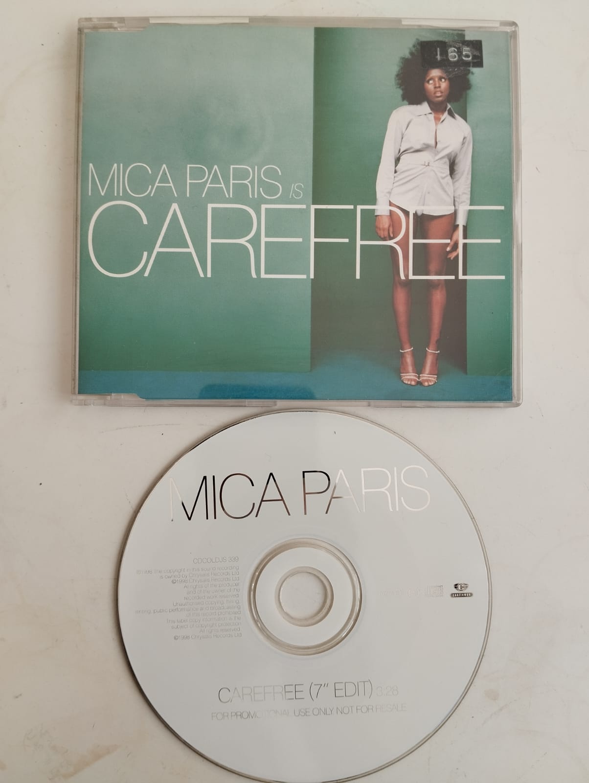 Mica Paris – Carefree - 1998  Avrupa Basım 2. El  CD, Single, Promo