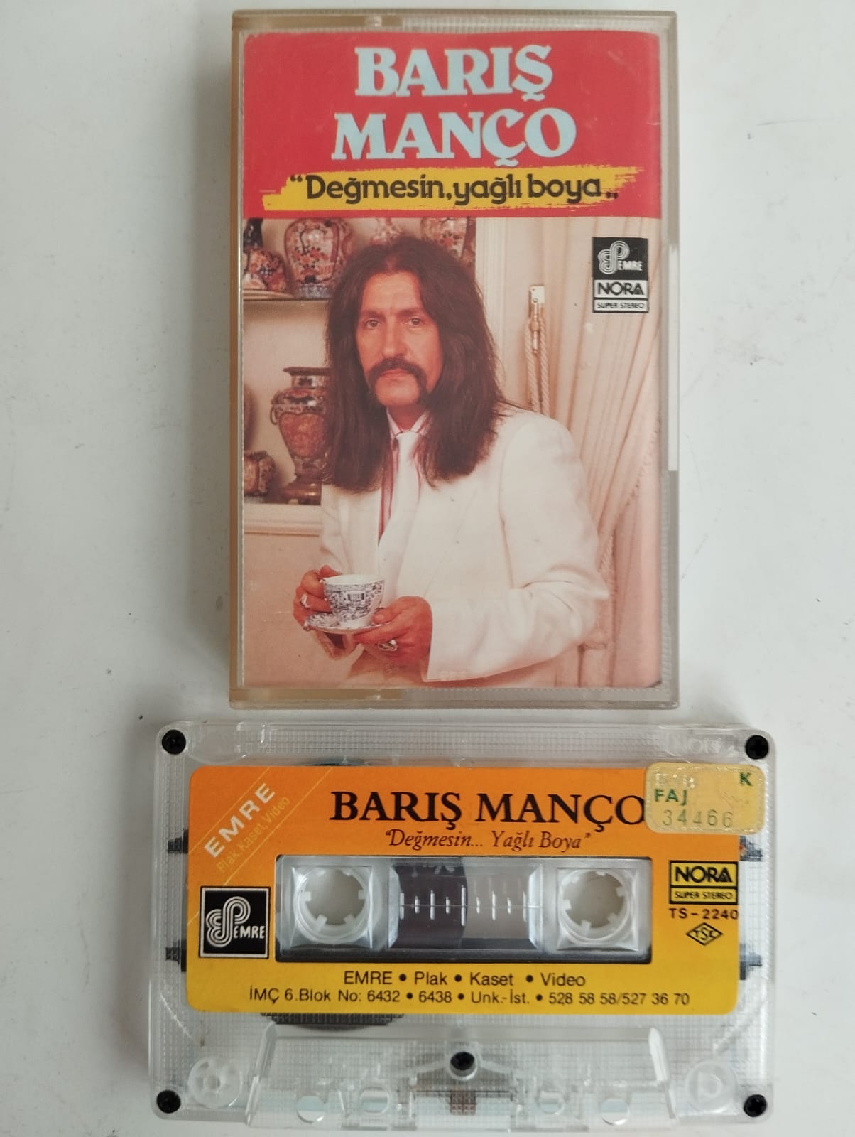 Barış Manço ‎– Değmesin… Yağlı Boya - 1986 Türkiye Basım  2. El Kaset Albüm(Kağıt Baskı)