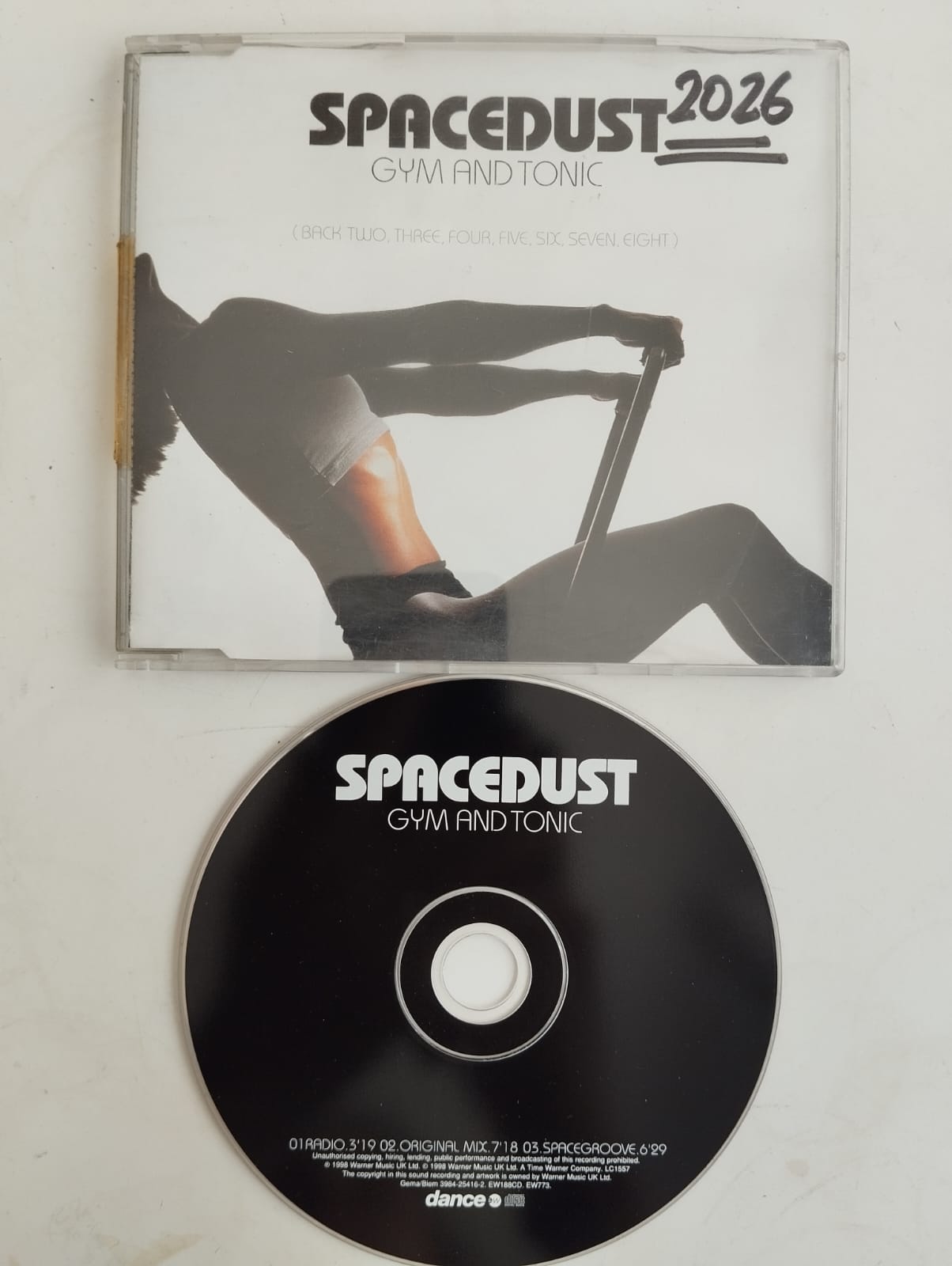 Spacedust – Gym And Tonic  - 1998  Avrupa Basım 2. El  CD, Single