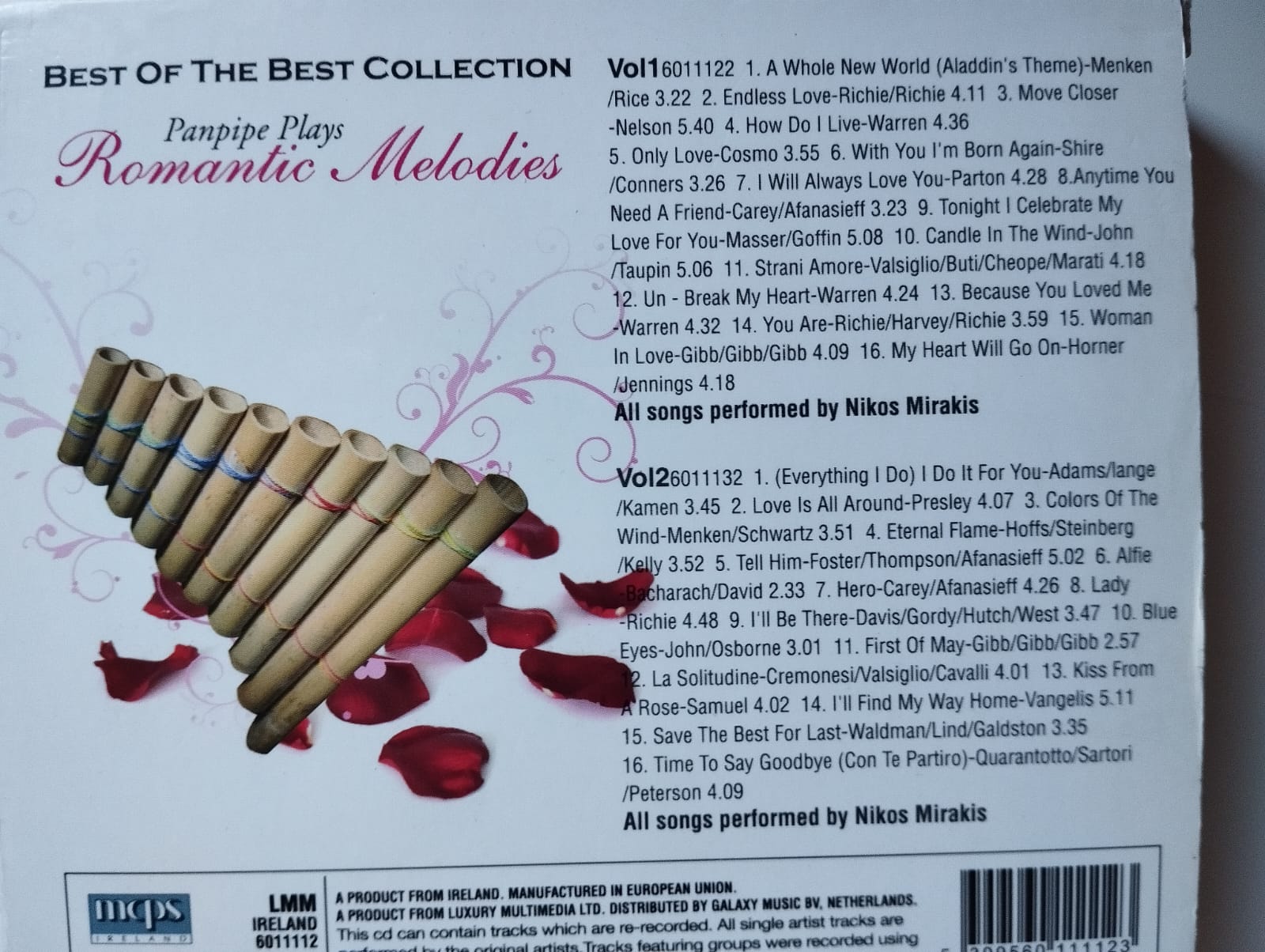 Romantic Melodies / Panpipe Plays - Türkiye Basım 2. El 2xCD Albüm