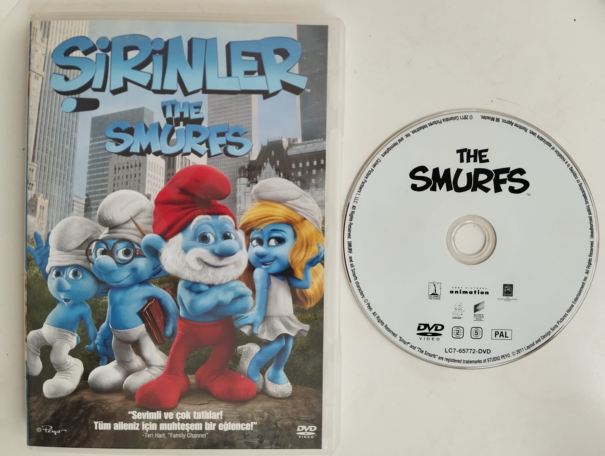 Şirinler - The Smurfs ( Türkçe Dublaj ) - 2. El DVD Animasyon