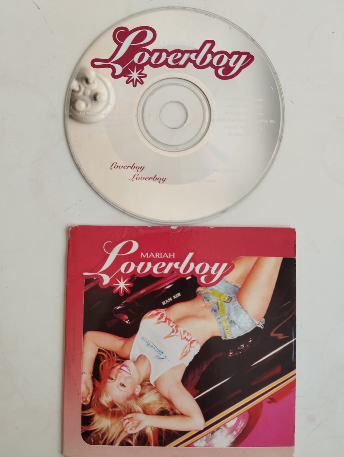 Mariah – Loverboy - 2001 Avrupa Basım 2. El CD, Single, Promo