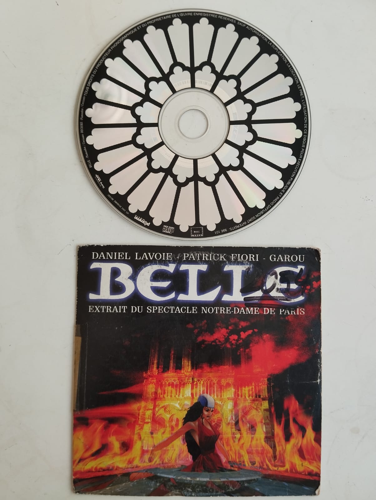 Daniel Lavoie - Patrick Fiori - Garou – Belle - 1998 Avrupa Basım 2. El CD,Single