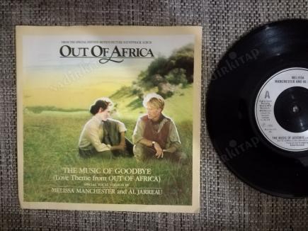 OUT OF AFRICA SOUNDTRACK - MELISSA MANCHESTER / AL JARREAU-1985 İNGİLTERE BASIM 45 LİK PLAK