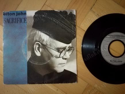 ELTON JOHN - SACRIFICE -1989 FRANSA BASIM 45 LİK PLAK