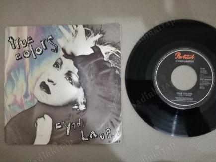 CYNDI LAUPER - TRUE COLORS 1988 HOLLANDA BASIM 45 LİK PLAK