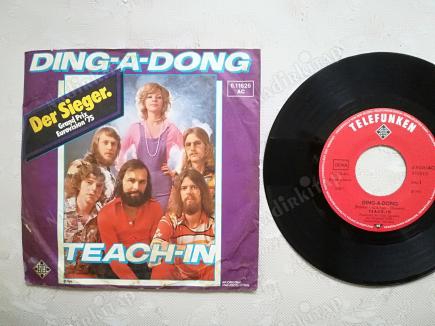 TEACH IN - DING A DONG - 1975 ALMANYA BASIM 45 LİK PLAK(1975 EUROVISION 1.Sİ)