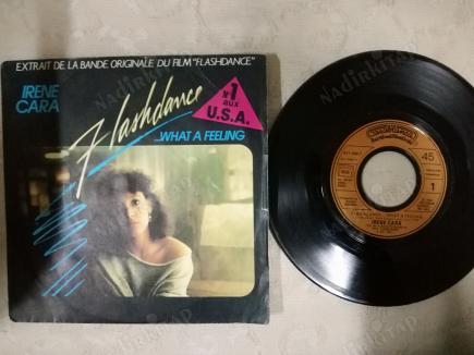 IRENE CARA - WHAT A FEELING(FLASHDANCE SOUNDTRACK) - 1983 FRANSA BASIM 45 LİK PLAK