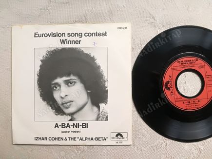 IZHAR COHEN -A BA NI BI (ENGLISH VERSION)-1978 ALMANYA  BASIM 45 LİK PLAK(1978 EUROVISION 1. Sİ)