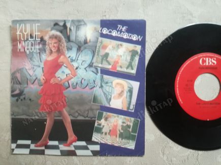 KYLIE MINOGUE - THE LOCOMOTION - 1988 HOLLANDA  BASIM 45 LİK PLAK