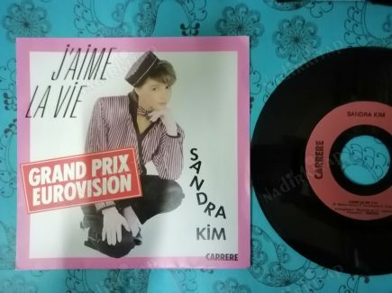 SANDRA KIM - J’AIME LA VIE  (1986 EUROVISION 1.Sİ) - 1986 FRANSA BASIM 45 LİK PLAK