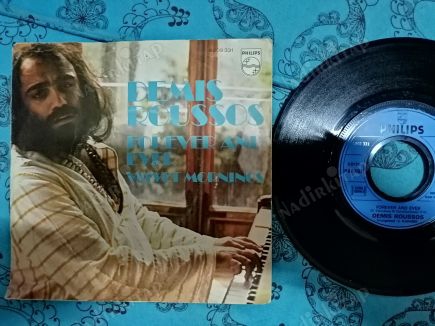 DEMIS ROUSSOS -  FOREVER AND EVER - 1973 FRANSA BASIM 45 LİK PLAK