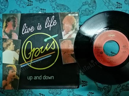 OPUS - LIVE IS LIFE - 1984 HOLLANDA  BASIM 45 LİK PLAK