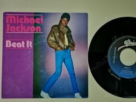 MICHAEL JACKSON - BEAT IT - 1982 HOLLANDA BASIM 45 LİK PLAK