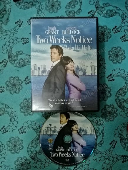 AŞKA İKİ HAFTA - TWO WEEKS NOTICE - Hugh Grant / Sandra Bullock -    DVD  Film -  127  Dakika