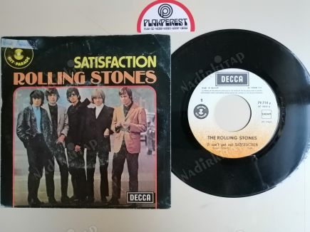 ROLLING STONES - SATISFACTION  -1972 BELÇİKA BASIM 45 LİK PLAK-NADİR PLAK