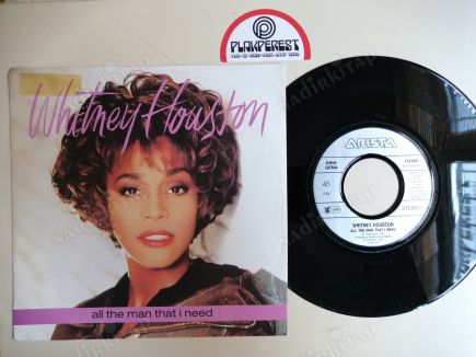 WHITNEY HOUSTON - ALL THE MAN THAT I NEED -  1990 ALMANYA BASIM 45 LİK PLAK