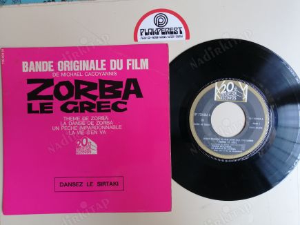 MIKIS THEODORAKIS  - ZORBA LE GREC EP - 1965 FRANSA BASIM (EXTENDED PLAY) PLAK (4 ŞARKI İHTİVA EDER)