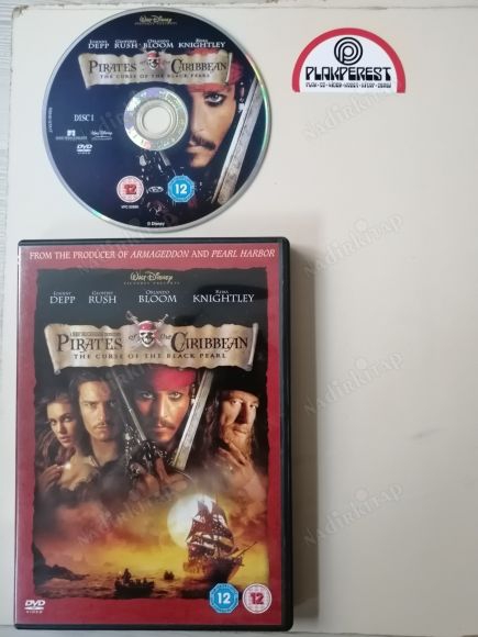 PIRATES OF  CARIBBEAN -The Curse of the Black Pearl  - 137 DAKİKA  - DVD FİLM   AVRUPA BASIM TÜRKÇE DİL VE ALTYAZI YOKTUR (+12)