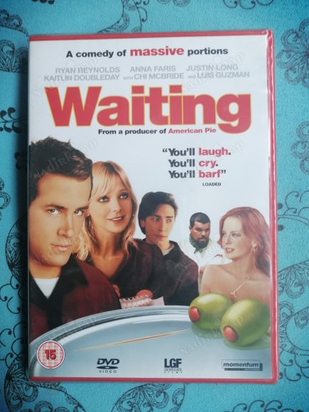 WAITING - RYAN REYNOLDS /ANNA FARIS  89 DAKİKA+EXTRAS -DVD FİLM- AVRUPA BASIM TÜRKÇE DİL SEÇENEĞİ YOKTUR (+15) * AÇILMAMIŞ AMBALAJINDA*