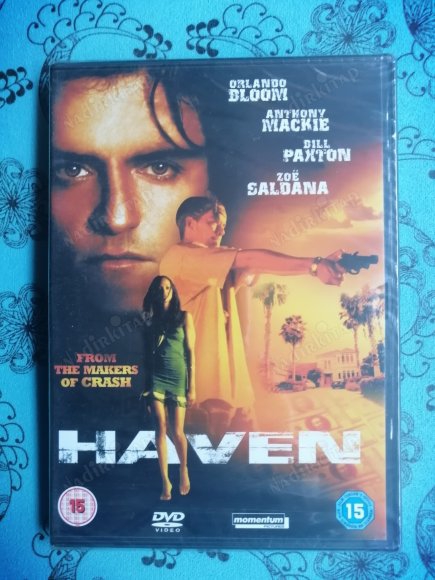 HAVEN - ORLANDO BLOOM /  ZOE SALDANA - 94 DAKİKA+EXTRAS -DVD FİLM- AVRUPA BASIM TÜRKÇE DİL SEÇENEĞİ YOKTUR (+15) * AÇILMAMIŞ AMBALAJINDA*