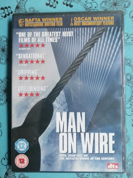 MAN ON WIRE - PHILIPPE PETIT  93 DAKİKA+EXTRAS - DOCUMENTARY DVD FİLM- AVRUPA BASIM TÜRKÇE DİL SEÇENEĞİ YOKTUR (+12) * AÇILMAMIŞ AMBALAJINDA*