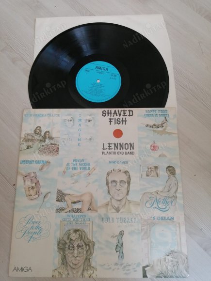 JOHN LENNON - PLASTIC ONO BAND - SHAVED FISH - 1983 ALMANYA  BASKI LP ALBÜM - 33 LÜK PLAK