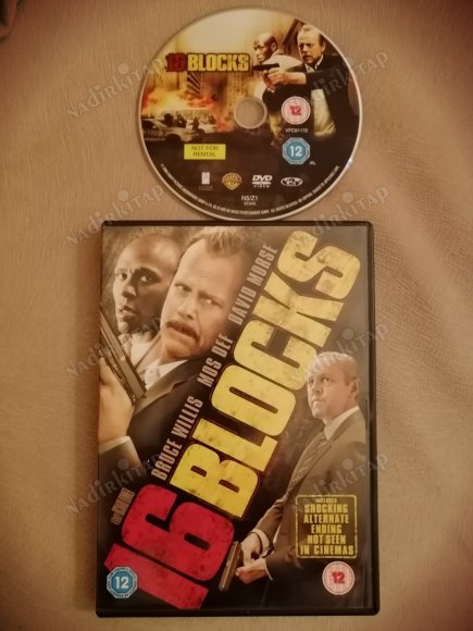 16 BLOCKS  - A RICHARD DONNER FILM - BRUCE WILLIS 98 DAKİKA DVD FİLM- AVRUPA BASIM TÜRKÇE DİL SEÇENEĞİ YOKTUR (+12)