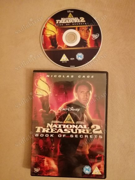 NATIONAL TREASURE 2 / BOOK OF SECRETS  -NICHOLAS CAGE -  DVD FİLM -119 DAKİKA+ EXTRAS - AVRUPA BASIM TÜRKÇE DİL SEÇENEĞİ YOKTUR (+12)