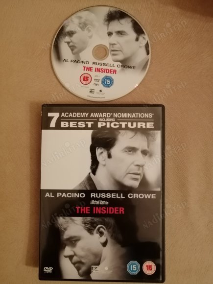 THE INSIDER  -A MICHAEL MANN FILM - AL PACINO / RUSSELL CROWE - DVD -  151 DAKİKA+ EXTRAS - AVRUPA BASIM TÜRKÇE DİL SEÇENEĞİ YOKTUR (+15)