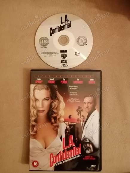 L.A. CONFIDENTIAL - KEVIN SPACEY /RUSSELL CROWE/GUY PEARCE  - SPECIAL EDITION DVD - 132 DAKİKA+ EXTRAS - AVRUPA BASIM TÜRKÇE DİL SEÇENEĞİ YOKTUR (+18)