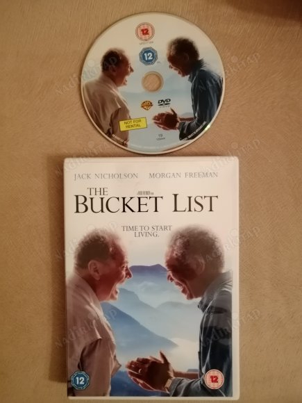 THE BUCKET LIST  - JACK NICHOLSON / MORGAN FREEMAN -  DVD - 93 DAKİKA+ EXTRAS - AVRUPA BASIM TÜRKÇE DİL SEÇENEĞİ YOKTUR (+12)