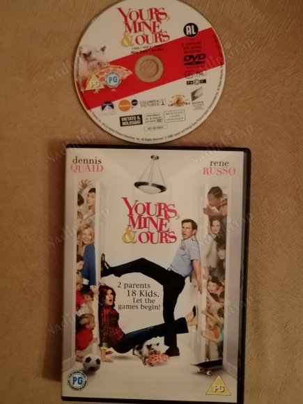 YOURS,MINE & OURS  - DENNIS QUAID/RENE RUSSO  - DVD FİLM  - 84 DAKİKA+ EXTRAS -AVRUPA BASIM TÜRKÇE DİL SEÇENEĞİ YOKTUR (+12)