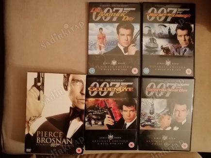 JAMES BOND 007 PIERCE BROSNAN ULTIMATE EDITION -4 FİLM-8 DISC  495 DAKİKA+ EXTRAS -AVRUPA BASIM TÜRKÇE DİL SEÇENEĞİ YOKTUR (+15)