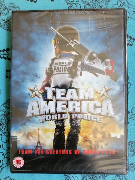 TEAM AMERICA WORLD POLICE  - 94 DAKİKA DVD FİLM-AVRUPA BASIM TÜRKÇE DİL SEÇENEĞİ YOKTUR (+15)*AÇILMAMIŞ AMBALAJINDA*