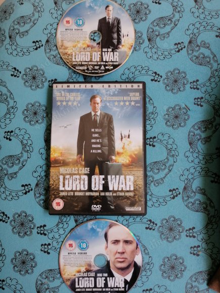 LORD OF WAR -LIMITED EDITION (2 DISC) - NICHOLAS CAGE  116 DAKİKA + EXTRAS  -DVD -AVRUPA BASIM TÜRKÇE DİL SEÇENEĞİ YOKTUR (+15)