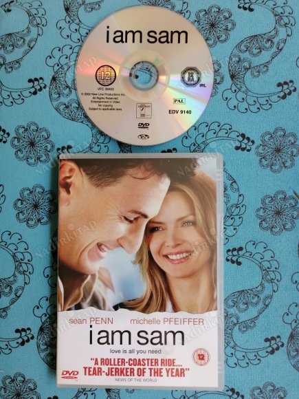 I AM SAM -  SEAN PENN /MICHELLE PFEIFFER  - 127  DAKİKA + EXTRAS  -DVD -AVRUPA BASIM TÜRKÇE DİL SEÇENEĞİ YOKTUR (+12)