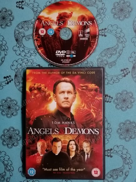 ANGELS & DEMONS - A RON HOWARD FILM -TOM HANKS -  DVD FİLM 133  DAKİKA +EXTRAS AVRUPA BASIM TÜRKÇE DİL SEÇENEĞİ YOKTUR (+12)