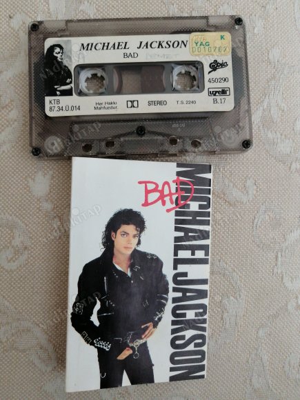 MICHAEL JACKSON - BAD -  1987 TÜRKİYE KAĞITLI İLK BASIM   *KASET*