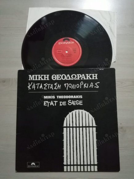 MIKIS THEODORAKIS  - ETAT DE SIEGE - 1969 FRANSA BASIM LP ALBÜM  33 LÜK DÖNEM PLAK